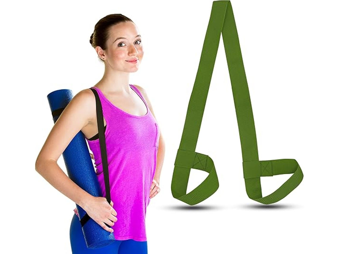 Fitas de Fixação Ajustáveis ​​para Tapete de Yoga, Suporte para Ginástica, Bolsa de Transporte Academia, Alças Ombro Portáteis, Elástic-aquaforge