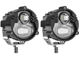 Farol Projetor Led para Motocicletas Bicolor Veículos Off Road Lanchas Refletor Luz Alta Fácil Instalação