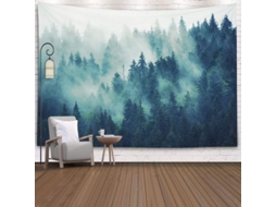 Tapestry de Parede Cinza, Decoração para Sala e Quarto, 80x60 Polegadas, Estampa Unilateral