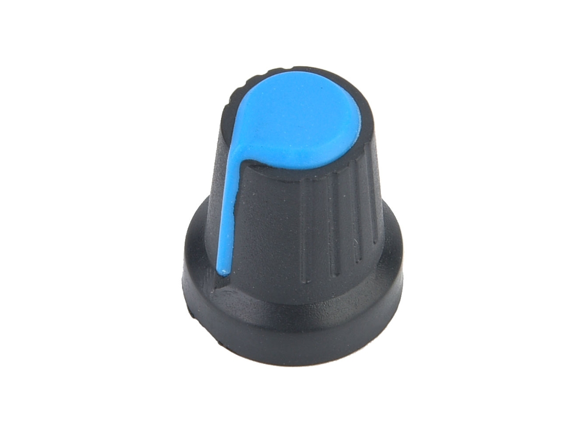 Laxiscreed Botão De Potenciômetro Azul 6mm Para Controlo Preciso Em Eletrónica