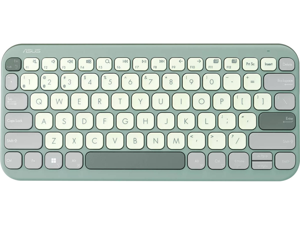 Teclado ASUS Marshmallow KW100 Copilot (Português - Bluetooth - Green Tea Latte)