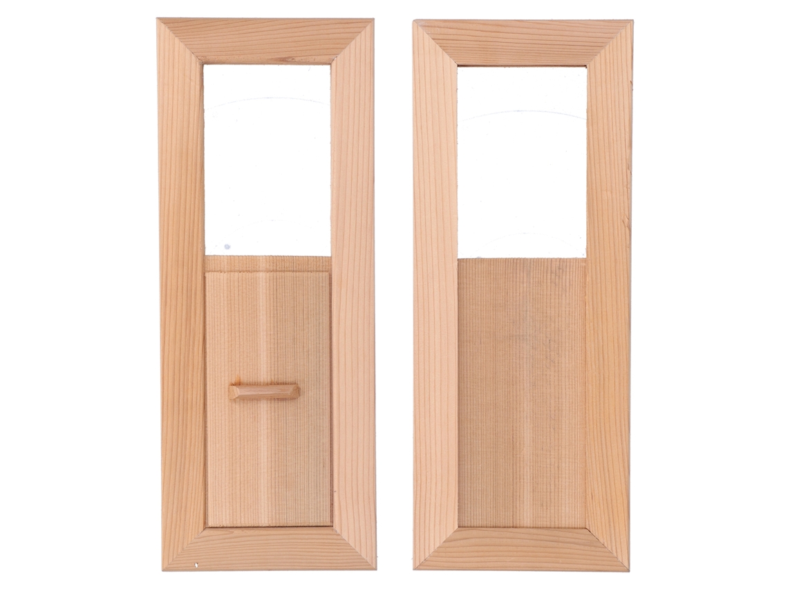 Gradeira Madeira Retangular Ventilação Sauna Equipamento Vento