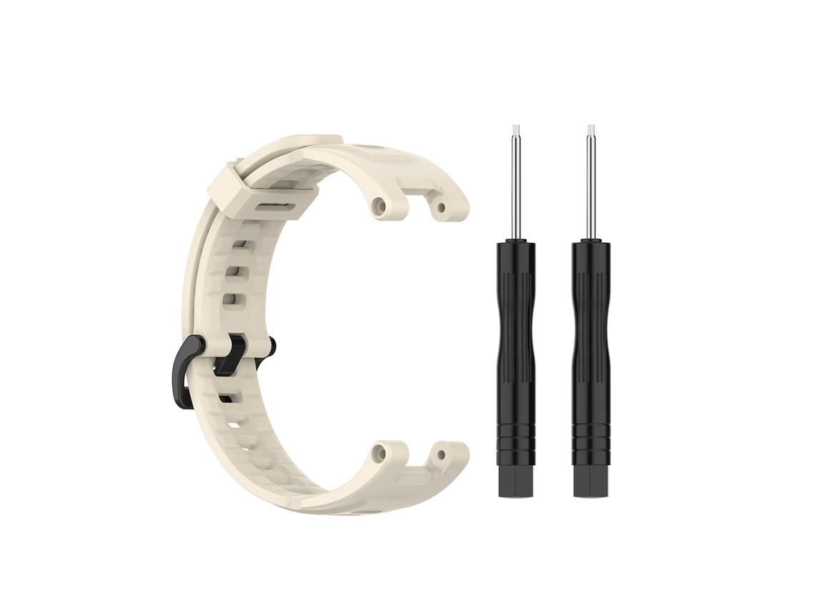 Cinto de Relógio de Silicone para Amazfit T-Rex EOOCOO na cor bege