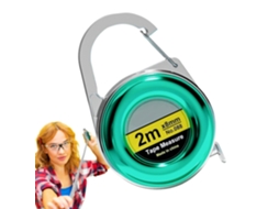 Fita Métrica Corporal, Fita Métrica Portátil Para Costura, Fita Métrica De Bolso Para Roupas Com Clipe Chaves, Ideal