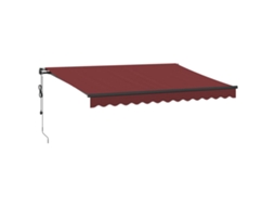 Toldo Retrátil Automático 350x250 Cm Bordô MAISON EXCLUSIVE