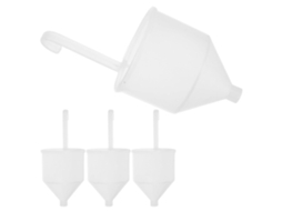 Funis Para Teste De Viscosidade De Tinta, Conjunto De 4 Peças, Plástico Branco