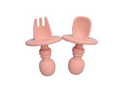 Utensílios Silicone LAXISCREED Prato Bebê Rosa