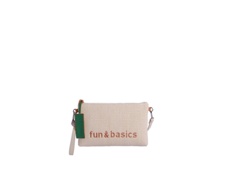 Mala Tiracolo para Mulher FUN&BASICS (28 x 4 x 17 cm - Raffia  - Multicor)