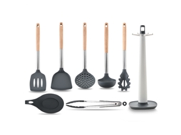 Conjunto De 8 Utensílios De Cozinha De Silicone Aquaforge