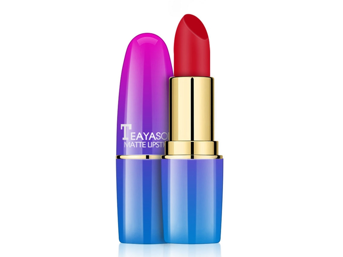 Labial Mate De Larga Duración Impermeable Brillo Labial Stick Cosmético Herramienta De Maquillaje 12
