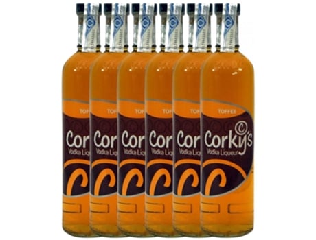 Licor GLOBAL PREMIUM Global Premium Corky's Toffee (0.7 L - 6 unidades)