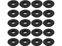 Kit Com 20 Arruelas De Vedação De Borracha Preta De 41 Mm X 16 Mm Para