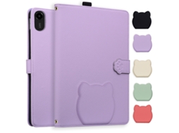 Capa Hexinyigjly Para Redmi Pad Se De 8,7 Polegadas (modelo 2024),design De Gato, Suporte Multiangular Roxo