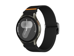 Pulseira De Nylon Elástica Com Botão Kalebol Para Samsung Galaxy Watch 5 Pro / 6 / 7