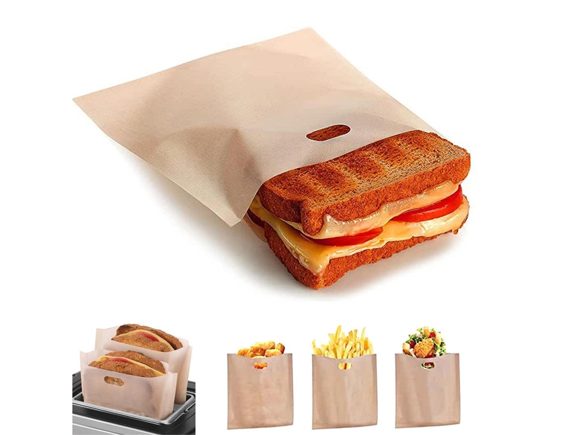 Pacote Com 10 Unidades, Toastbag/ Saco Para Torrar, Grelhe Sanduíches Na Torradeira