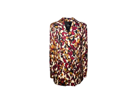 Blazer Fantasia De Mulher Cristina Effe Giacca Doppio Petto Camouflage Poliéster Multicor (46)