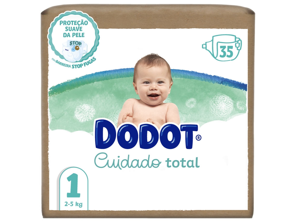 Fraldas Cuidado Total 2-5kg T1 Dodot