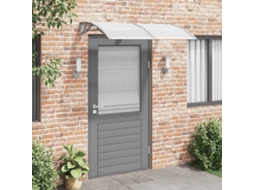 Vidaxl Toldo De Porta Cinzento 150x75 Cm Policarbonato