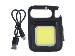 2026 lanterna Cob Pequeña 500lm 4 Modos Usb Recargable com Porta Bolsas Plegável para Pesca Chaveiro