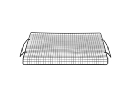 Rede de Churrasco de Ferro Antiaderente com Alça Portátil 44,5x25,5cm | S/MARCA