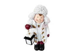 Estátua de Criança Natal Resina Decorativa 8x6x15cm | S/MARCA