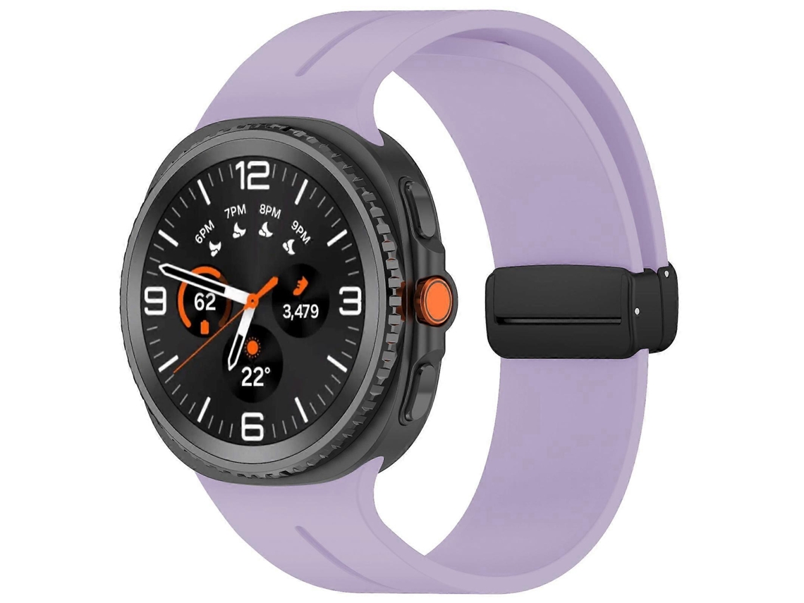 Pulseira De Silicone Para Relógio Xdfind Com Fivela Dobrável Preta E Ranhura Plana