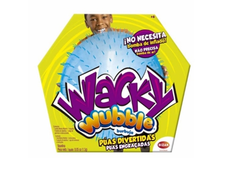 Wacky Wubble Bola De Burbuja Azul De 50 Cm Con Púas Divertidas Bizakp22