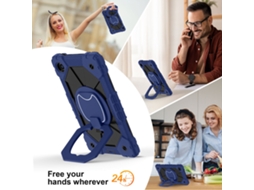 Capa Para Tablet Lurelia, Compatível Com Lenovo Tab One 8.7"/k9 Tb305fu 2025azul Escuro, Azul Escuro, Silicone, Função Sono, Suporte Para Caneta