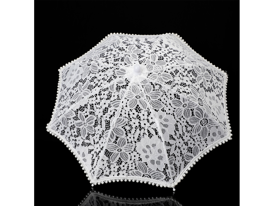 Laxiscreed Guarda-chuva Infantil De Renda Para Festas E Sessões De Fotografia De Casamento