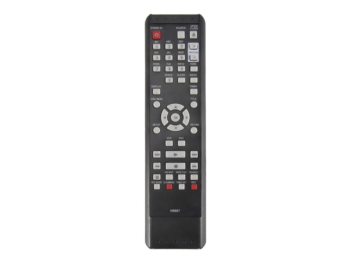 Controle Remoto Nb887ud Nb887 De Substituição Para O Reprodutor Combinado De Dvd E Videocassete Magnavox Zv427mg9a Rzv427mg9 Zv427mg9 Rzv427mg9a
