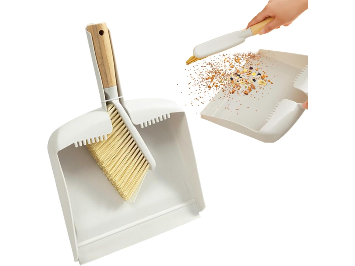 Vassoura E Pá De Lixo Ergonômicas Compactas