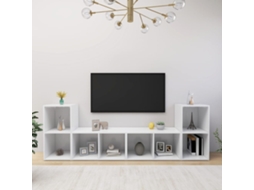Vidaxl Móveis De Tv 4 Pcs 72x35x36,5 Cm Derivados De Madeira Branco