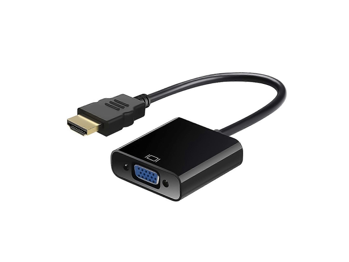 Adaptador HDTV para VGA, Conversor VGA fêmea para HDTV macho, Dongle para computador desktop, laptop, PC, monitores, projetores, HDTV, branco LALAMOLI