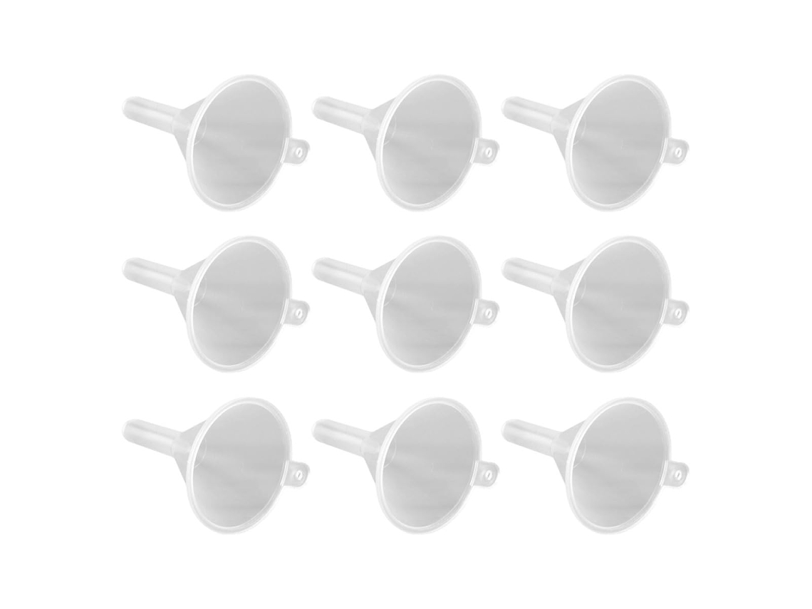 Pequenos Funis Transparentes Para Enchimento De Perfumes E