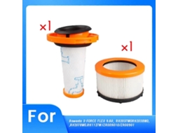 Filtros Para X-force Flex 9.60 Zr009010/zr00901 Aspirador Sem Fio Limpador Lavável Reutilizável