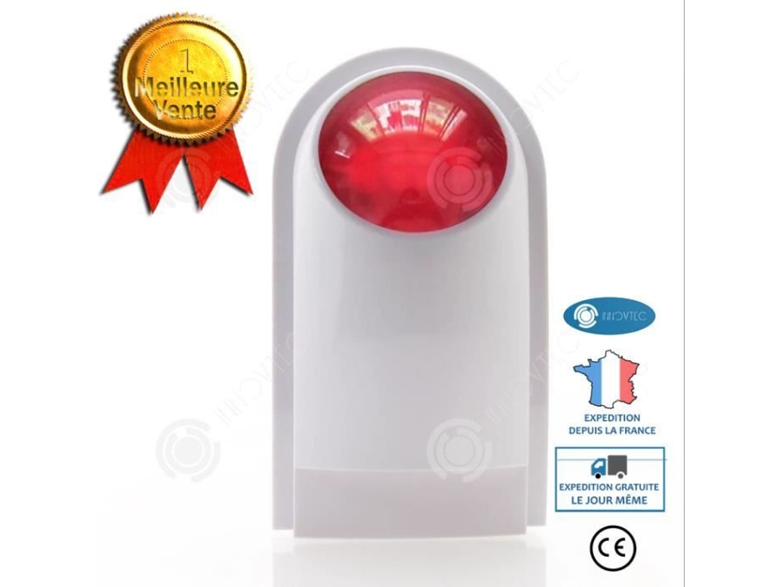 Alarme inteligente de som e luz sem fio , sirene, alarme antirroubo no local, sistema de segurança de loja infravermelho INNOVTEC