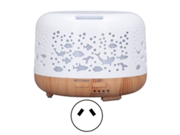 Mini umidificador portátil silencioso de 300 ml com luz noturna colorida para casa, 100-240 V