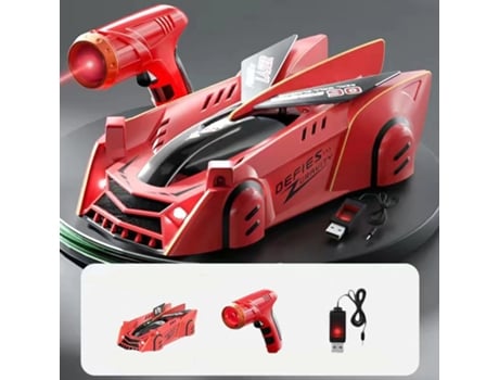 Carro de Controlo Remoto de Acrobacias Carro de Corrida com Sensor de Infravermelhos Vermelho