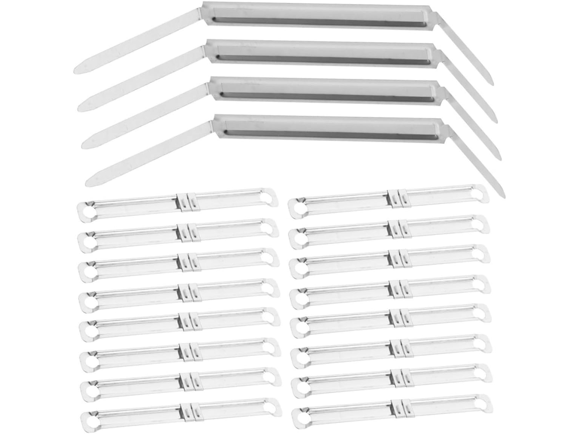 Conjunto De 150 Prendedores Duplos Metal Documentos, Pastas, Agendas E Cadernos
