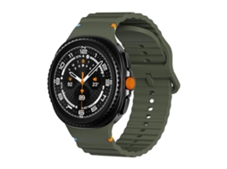 Bracelete para Samsung Galaxy Watch 8 / 8 Classic Silicone com Textura Ondulada Clássica e Fivela Colorida Costurada Verde exército XIAOMOYU