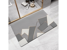 Tapetes de Banho Antiderrapantes Absorventes de Secagem Rápida para Decoração de Banheiro Padrão 2 EVELTEK 40x60CM