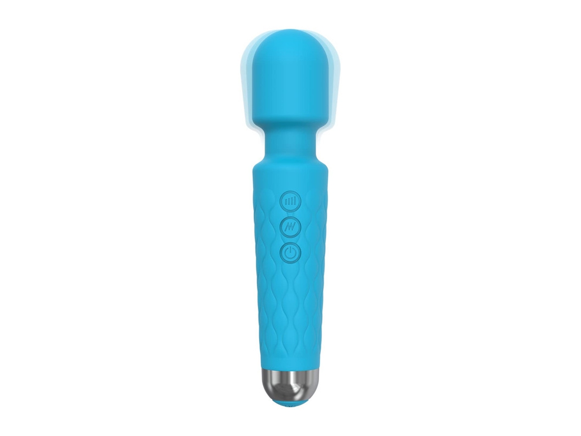Vibrador De Massagem Recarregvel De Silicone Multifrequncia Para Mulheres (azul)
