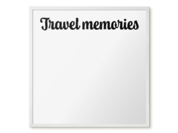 Magnetic Board Travel Memories For The Living Room Espelharte (50x50 Cm)