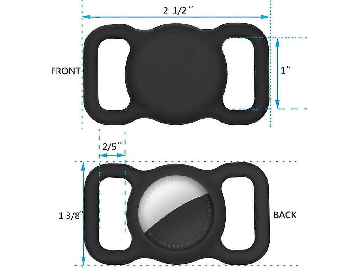 Suporte De Coleira Para Airtag, Compatível Com Cães E Gatos (pacote Com 2)