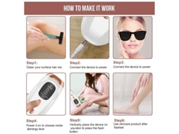 Dispositivo De Depilação Para Mulheres E Homens Flashes De Depilação Para Uso Em Todo O Corpo Para Axilas Pernas Braços Linha De Biquíni Yizhood