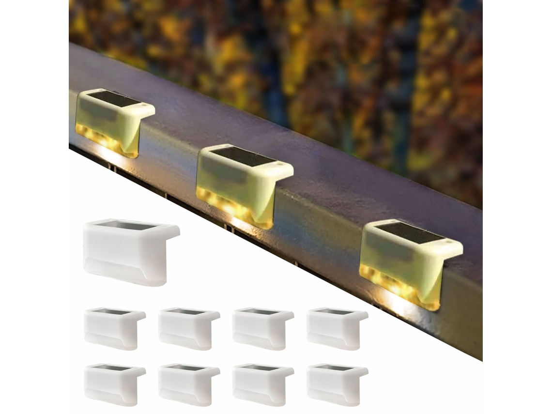 Kit com 8 peças de reposição para luminária solar sem fio AQUAFORGE