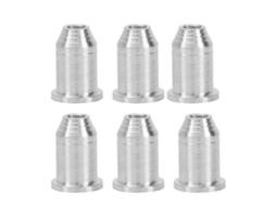Conjunto de 6 Capas de Ferro para Cordas de Guitarra Elétrica, Acessórios para Instrumentos AQUAFORGE (prata)