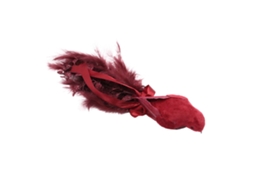 Laxiscreed Pássaro De Natal Em Plumas Vermelhas Para Decoração Festiva De Natal