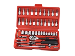 Conjunto De Chaves De Soquete E Pontas Laxiscreed Com Catraca De 24 Dentes Para Automóveis