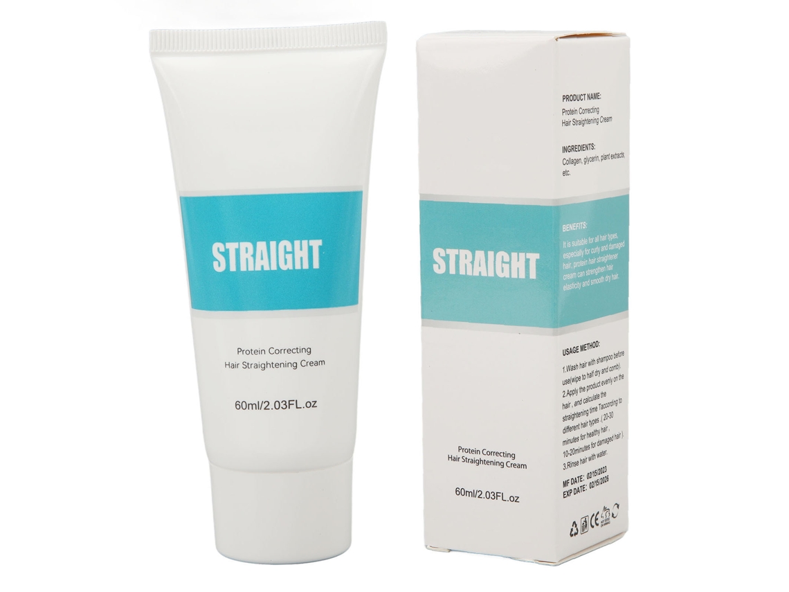 2026 crema de Alisado de Pelo com Proteína para Reparar e Suavizar Cabelo Danificado 60ml